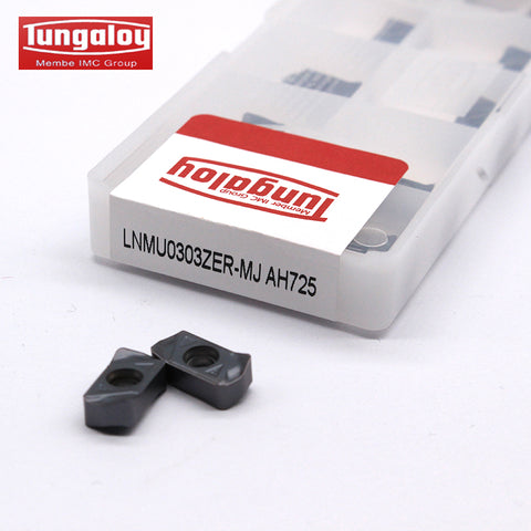 TUNGALOY LNMU0303ZER-MJ AH725 CARBIDE INSERTS, 10 PCS