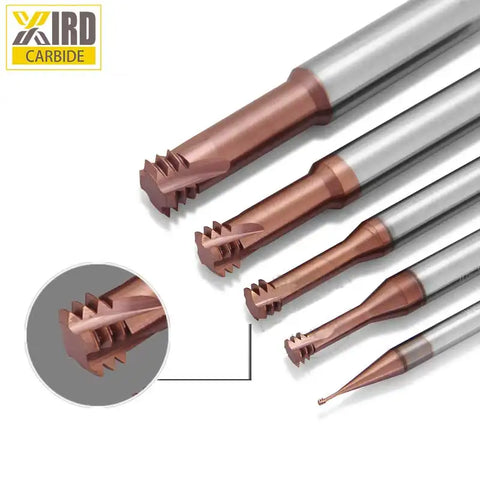 1/2-13 UN 3P Tungsten Carbide Milling Cutter Thread Mill Cutting Tool TiSiN Coated