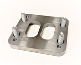 T4 - T3 Counter-bored Divided Turbo Flange Adapter Plate for Cummins Manifold_2